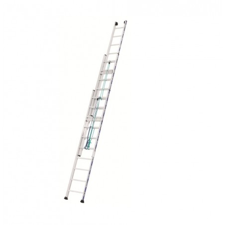 Schuifladder touw 3 delig 2433 met 3x16 sporten Schuifladder touw 3 delig 2433 met 3x16 sporten
